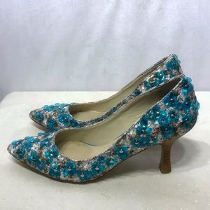Mojo Moxy Floral Studded Pumps